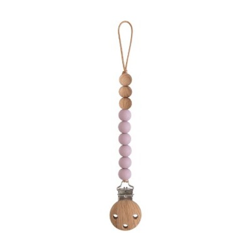 Silicone Pacifier Clip | Eva Mauve One Size