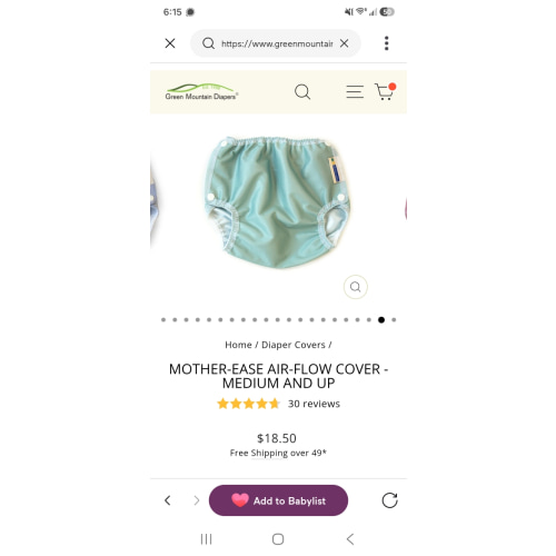 Mother-ease Air-Flow Cover - Medium and Up