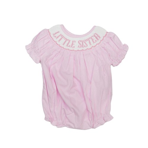 Little Sister - Pink Gingham Bubble