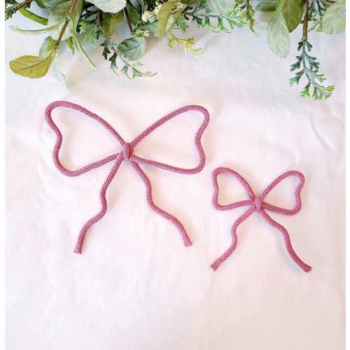 Wire Bow in Custom Colors - Choose Size and Colors - Nursery, Girls Bedroom Playroom Decor