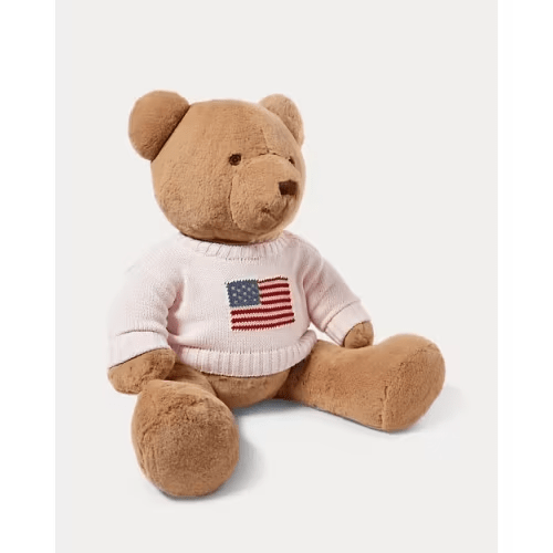 Large Flag-Sweater Polo Bear | Ralph Lauren