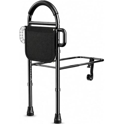 Medical king Bed Rails for Elderly Adults Safety Bed Assist Rails for Seniors with Adjustable Heights ASTM Approved Easy to get in or Out of Bed with Floor Support