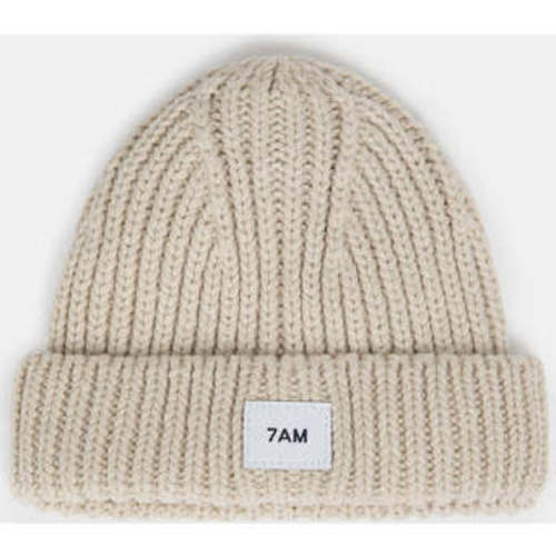 Chunky Rib Knit Beanie,Sand - 7AM Enfant | Maisonette