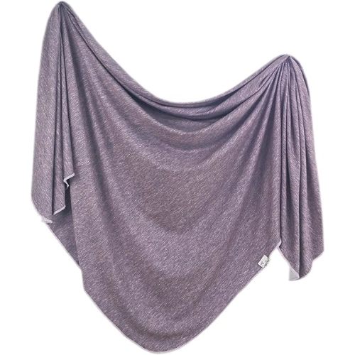 Copper Pearl Large Premium Knit Baby Swaddle Receiving Blanket Violet