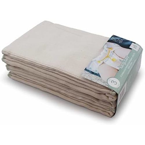 Kanga Care Reusable Unbleached 100% Cotton Prefold Cloth Diapers (6pk) - Size 3 : Baby