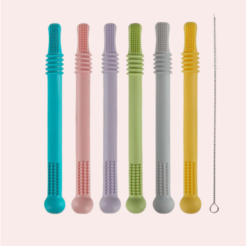 Hollow Teether Tube Chew Straw Sensory Toy – sunlovekids
