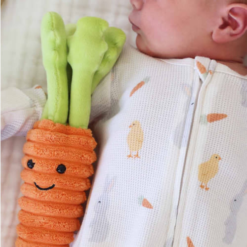 Sweet Peep Bamboo Waffle One-Piece Footie | Caden Lane