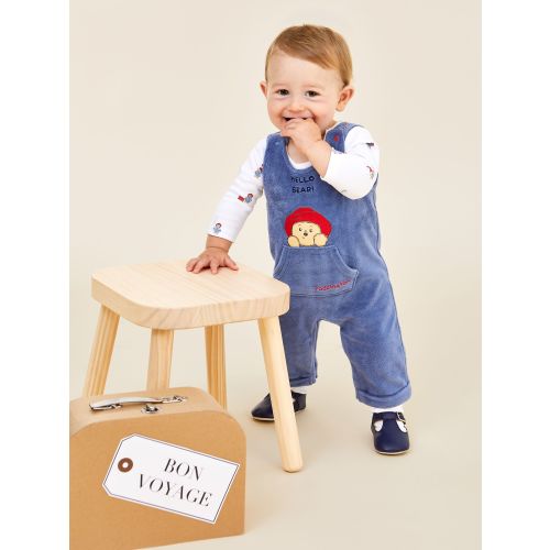 Navy Appliqué Dungaree Set