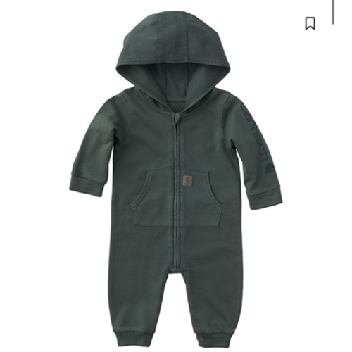 Carhartt Infant Boys' Solid Long Sleeve Zip-Up Hooded Coverall
