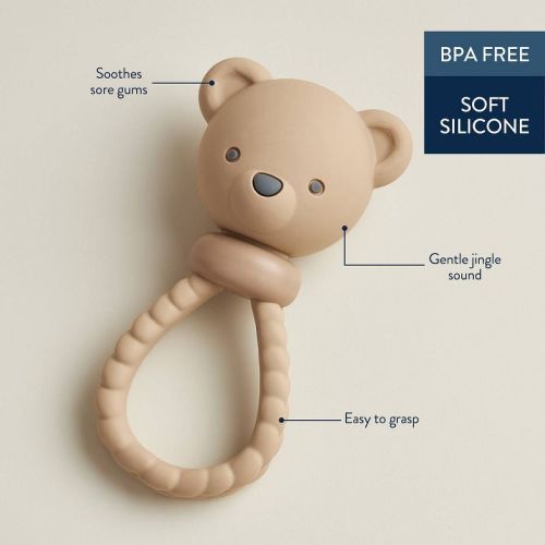 Itzy Ritzy Bitzy Shake Teether - Tan Bear