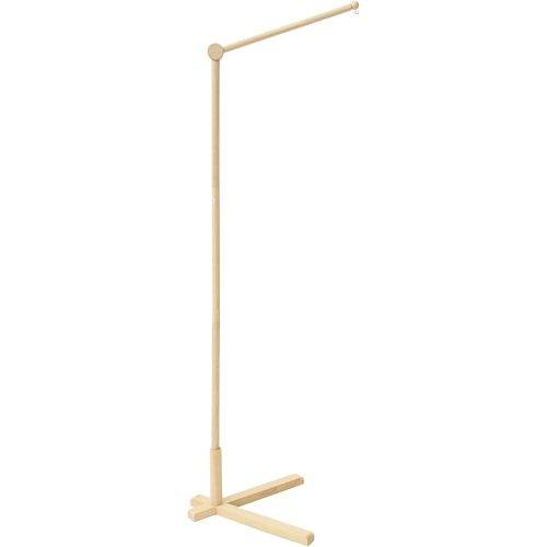 Floor Standing Crib Mobile Arm, Rotating Adjustable Wooden Mobile for Crib Arm Nursery Décor Accessories
