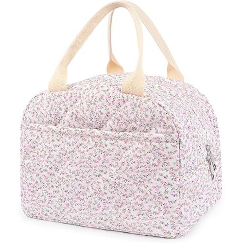 Cotton Insulated Lunch Bag