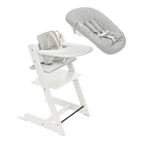 Stokke Tripp Trapp High Chair², Cushion, Tray & Newborn Bundle