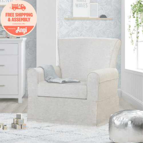 Delta Children Epic Nursery Glider Swivel Rocker Chair, Sand