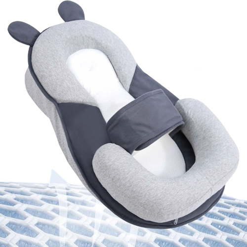 Feeding Support Pillow for Reducing Spit-Up,Breastfeeding Pillow,Baby Wedge Pillow for Newborn,Baby Bed Acid Reflux with Strap,New Reflux Pillow for Baby
