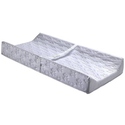 Colgate Mattress 2-Sided Contour - GREENGUARD Gold Certified Changing Pad Featuring Firm Foam Ridges for Support, Ridgid Fingerboard Support Board, and Safety Strap