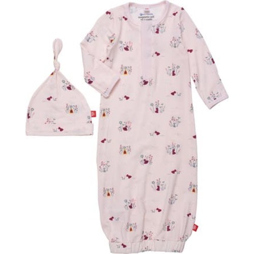 Lil Red Henley Magnetic Sleep Gown & Hat Set