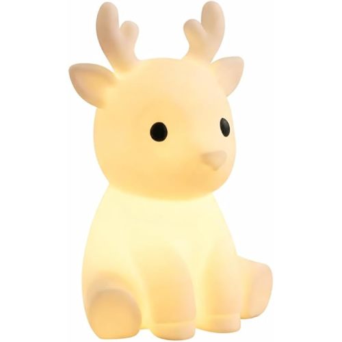 Cute Deer Night Light LED Lamp Battery Operated Kids Nursery Bedroom Table Decor