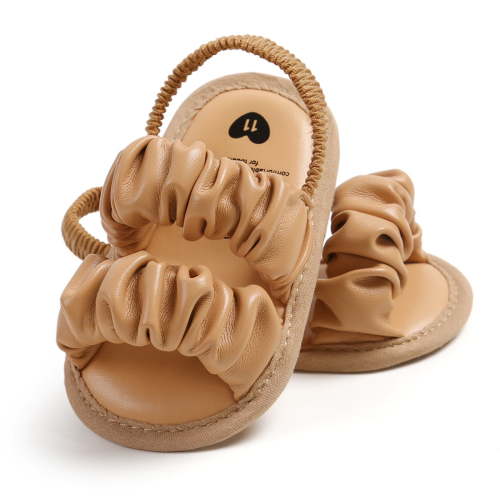 Quaouag Baby Infant Boy Girl Sandals Newborn Non-Slip Soft Rubber Sole Sandals for Baby Boys Open-Toe Outdoor Casual Summer First Walkers Shoes