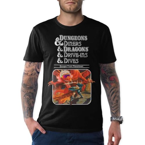 Dungeons Diners Dragons Drive Ins Dives Funny T-Shirt, Dungeons and Dragons Shirt