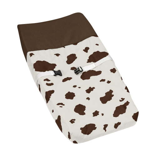 Sweet Jojo Designs Western Cowgirl Brown and Off White Changing Pad Cover