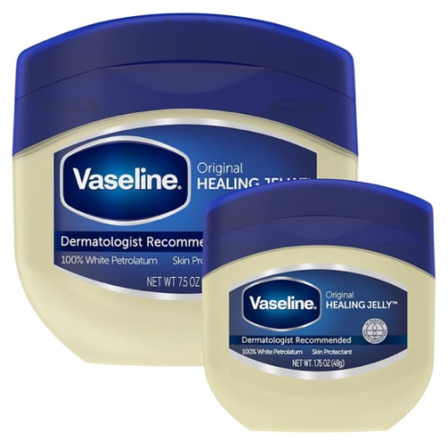 Vaseline Original Petroleum Jelly Variety Pack, 2 Sizes (7.5 Oz & 1.75 Oz) – Hypoallergenic Skin Protectant, Unscented Healing Ointment for Beauty & Personal Care