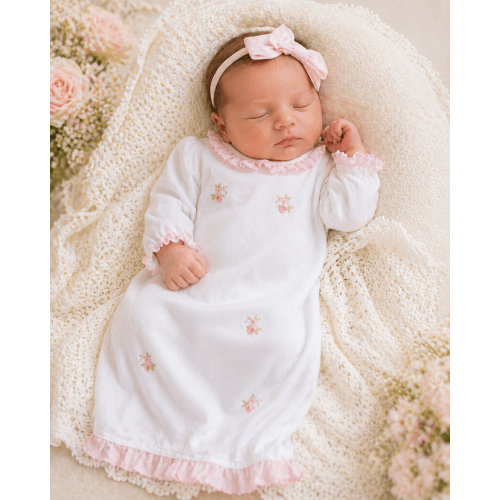 Baby Girl's Flower Bouquets Daygown