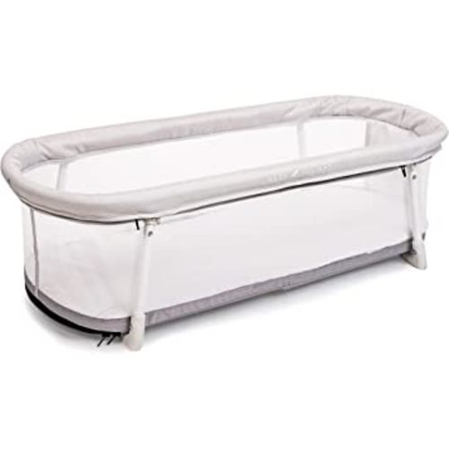 Baby Delight Snuggle Nest Bassinet, Portable Baby Bed, for Infants 0 – 5 Months, Driftwood Grey