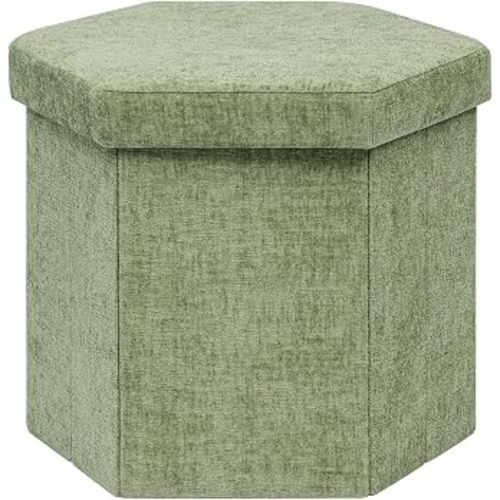 Storage Ottoman Cube Hexagonal Pouf Ottoman