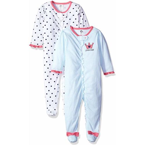 Baby Girls' 2-Pack Sleep 'N Play