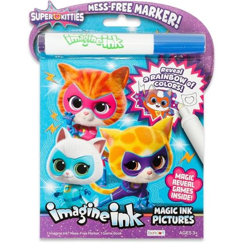 Disney Super Kitties Imagine Ink | Super Kitties Coloring Book Imagine Ink | Kitty Color Book | Superhero Cat Coloring | Super Kitties Activity Books | Mess Free Marker | Officially Licensed