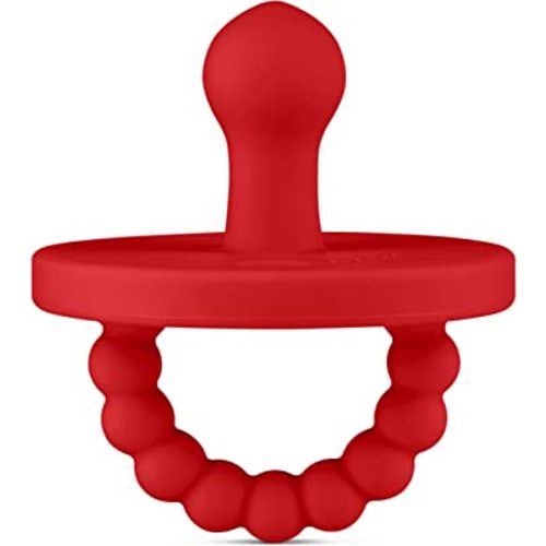 Ryan & Rose Cutie PAT Pacifier Teether (Bulb, Red)