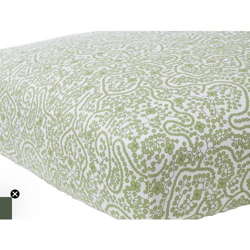 Shelby Green Crib Sheet
