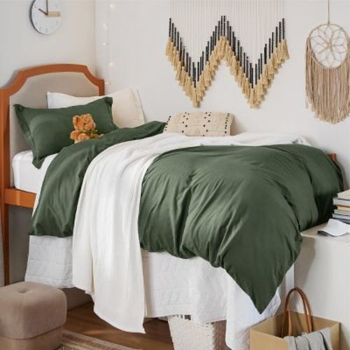 Bedsure Prewashed Soft Cotton-Like Bedding Duvet Cover Set