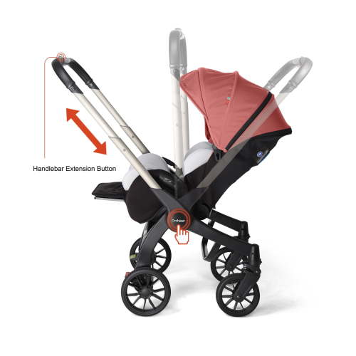 Cochildor, Baby Stroller, Pink, Parent-Facing with 3 Modes