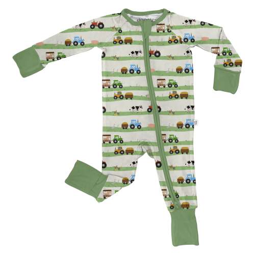 LS Zip PJ- Farm Stripe – Goosies