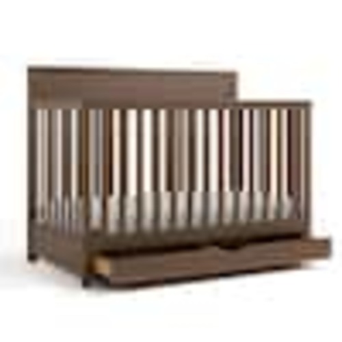 Graco Shiloh Hazelnut 5-in-1 Convertible Crib with Drawer 04589-108