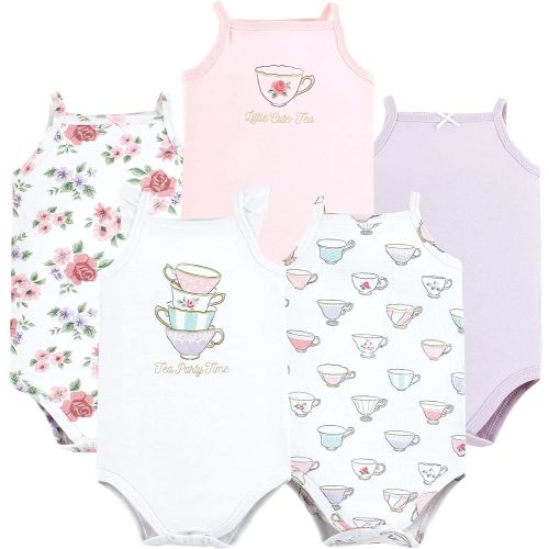 Hudson Baby Unisex Baby Cotton Sleeveless Bodysuits
