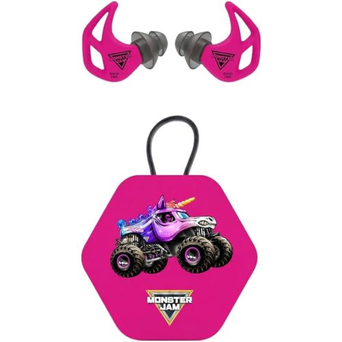 AXIL Monster JAM X20 Earplugs - X20 Sparkle Smash - for Concerts, Work, Sleep - Dual Noise Ear Protection, Reusable, Custom Fit Ear Plugs for Noise Reduction, Water & Sweat Resistant,