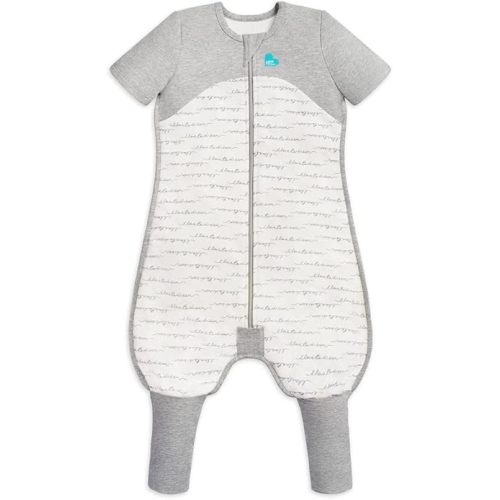 Love to Dream Organic Toddler Wearable Blanket w/Footies (12-24 Mo), Super Soft Sleeping Suit, 1.0TOG White