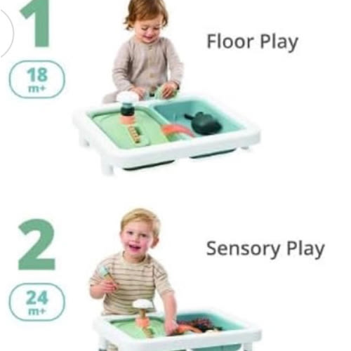 Skip Hop Discoverosity 3-in-1 Sensory Table with 13 Nature-Inspired Sensory Tools 8-Page Activity Guide 2 Bins and 2 Convertible lids