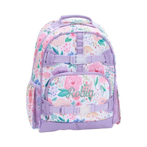 Mackenzie Lavender Floral Blooms Backpacks | Pottery Barn Kids