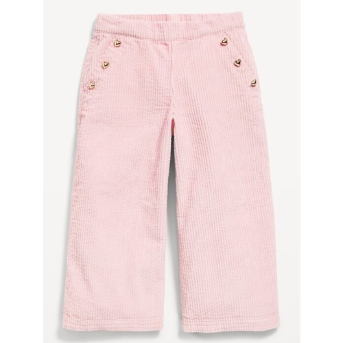 Pull-On Wide-Leg Corduroy Pants for Toddler Girls
