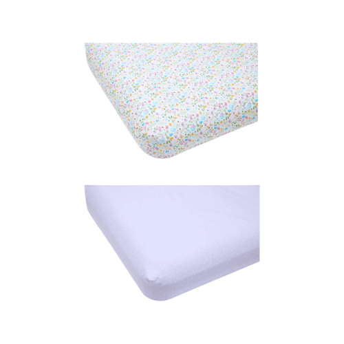 Anko 2 Pack Organic Cotton Fitted Cot Sheets