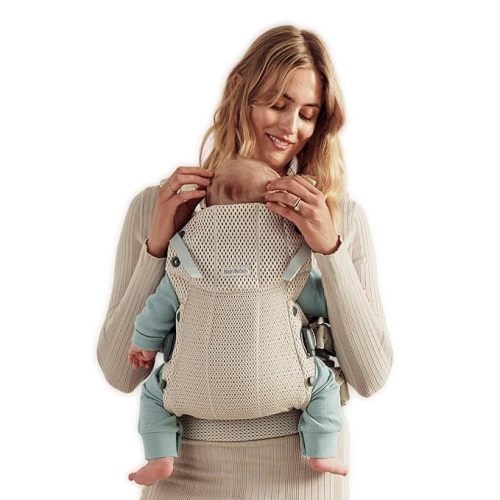 BabyBjörn Baby Carrier Harmony, Cream, 3D Mesh, 3-in-1 Ergonomic Baby Carrier; Newborn, Facing-in, Outward-Facing, and Back Carrying Positions Supported (7-40 lbs), Newborn to Toddler