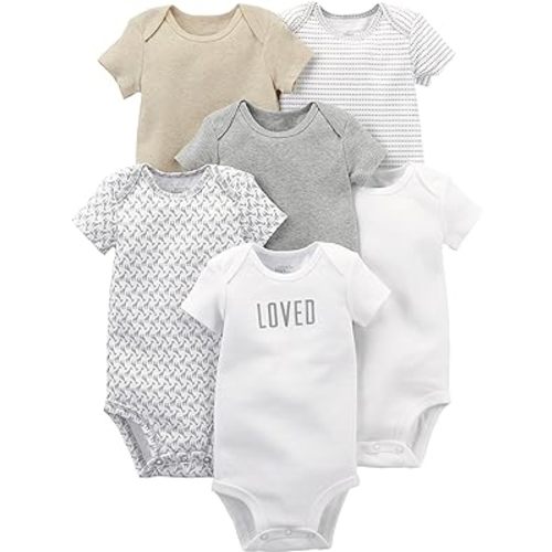 Simple Joys by Carter's Unisex Babies' Short-Sleeve Bodysuit