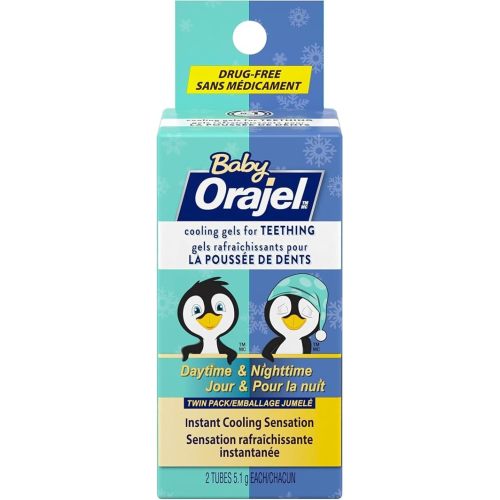 Orajel Baby Daytime Nighttime Cooling Gels, 2 x 5.1 g