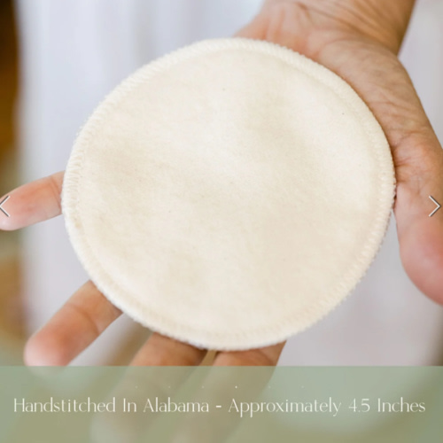 All Natural Cotton Washable Nursing Pads - 4 Per Package – NuAngel, Inc.