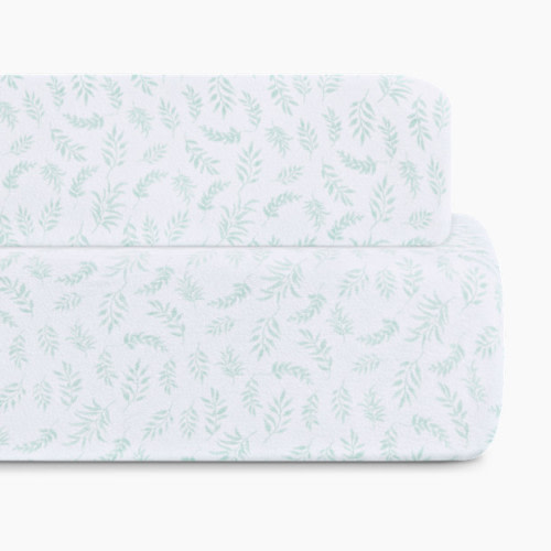 Bellini Organic Jersey Cotton Crib Sheet and Changing Pad Cover Set - Sage