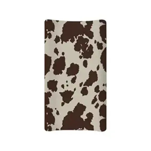 Cow Print Changing Pad Cover Brown Diaper Changing Pad Cover Soft & Breathable Comfy Diaper Change Table Sheets Universal Fit Cradle Mattress Sheets for Baby Girls Boys